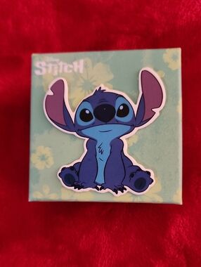 ✨️Disney Blue Stitch 2 Set Pc Earring Stud Set / Gift Box ✨️/Fine Silver Plated